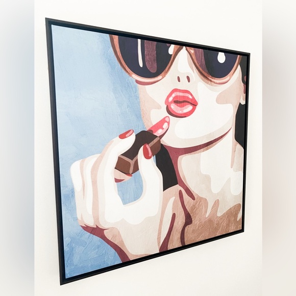 Modern Fashion Wall Art with Frame - 28” x 28” - Home Decor - Picture 2 of 5